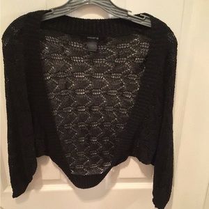 Arden B lace black cardigan size medium NWOT